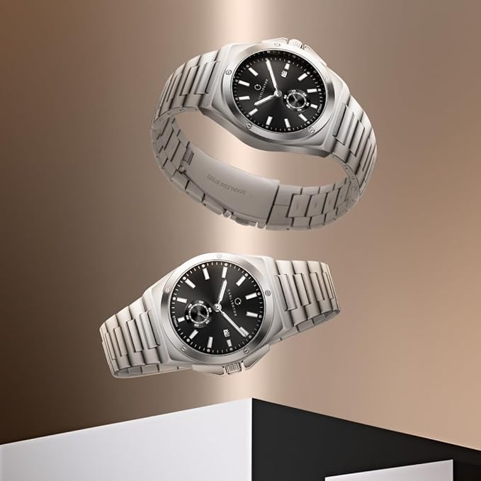 Legacy Series Analog Wrist Watches with Chronograph & Stainless Steel Strap for Men - CT 9944