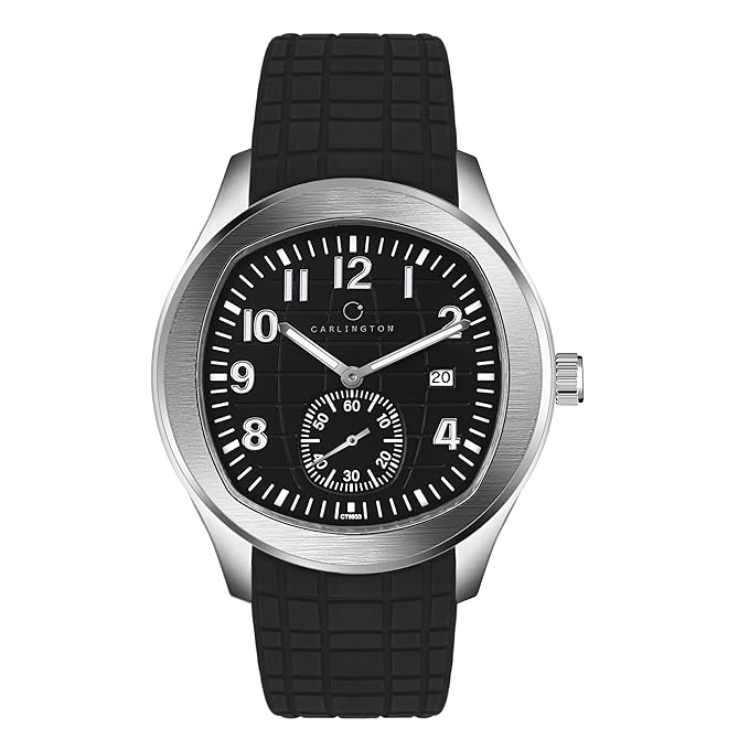 Legacy Series Analog Wrist Watches with Chronograph & PU Strap for Men - CT 9933